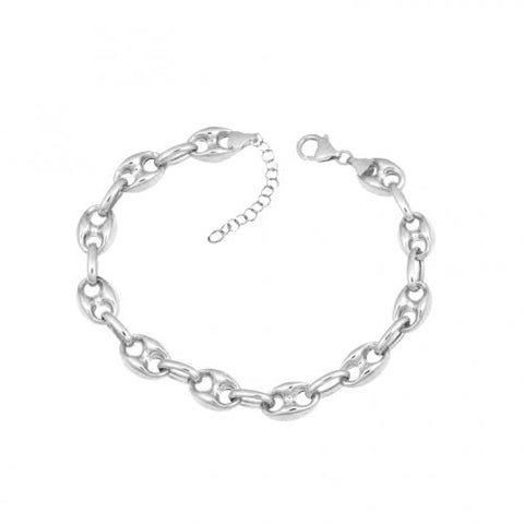 Atiana Puff Bracelet // Sterling Silver